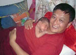 Tenzin Wangyal Rinpocze ze swoim synem